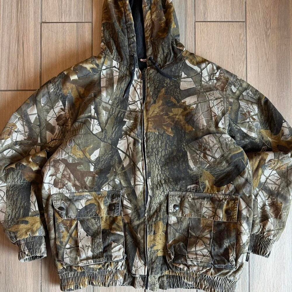 RealTree Outfitters Ridge Camo Hooded Work Jacket - Size M